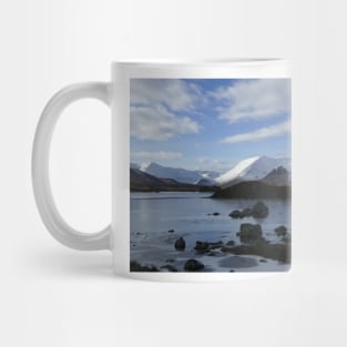 snow covered Black Mount (194 ) , the Highlands , Scotland Mug